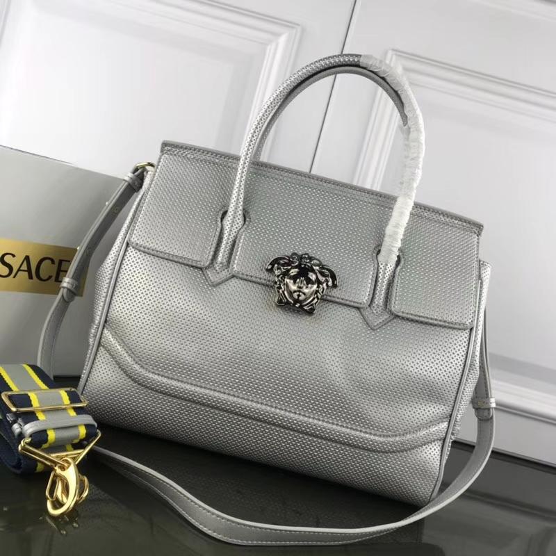 Versace Chain Handbags DBFF453 full skin drilled silver